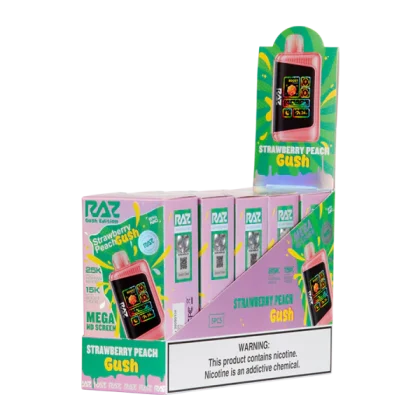 Strawberry Peach Gush RAZ DC25000 Disposable Vape